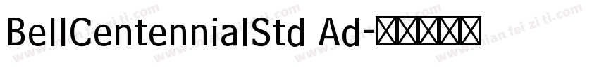 BellCentennialStd Ad字体转换